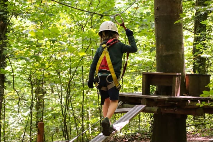 Ferrata Kočičí kameny je vhodná pro rodiny s dětmi