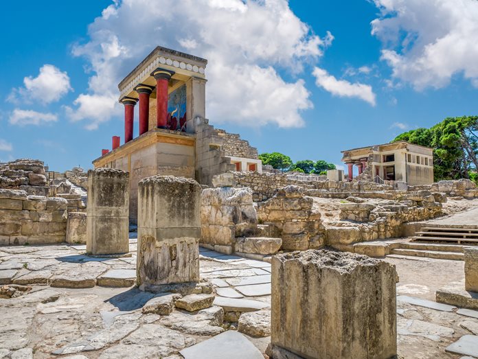 Knossos na ostrově Kréta
